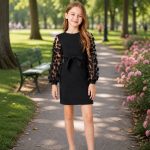 Sukienki DZIECIĘCA size 6-14 lat_ paczka 9szt _1 kolor 3095707