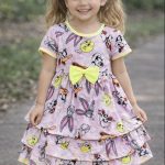 Sukienki DZIECIĘCA size 4-8 lat_ paczka 4szt _1 kolor 3095709