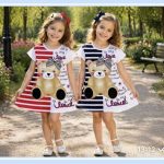 Sukienki DZIECIĘCA size 104-116_ paczka 6szt _mix kolor 3095711