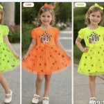 Sukienki DZIECIĘCA size 4-8 lat_ paczka 4szt _1 kolor 3095712
