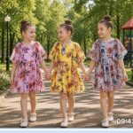 Sukienki DZIECIĘCA size 3-10 lat_ paczka 5szt _1 kolor 3095713