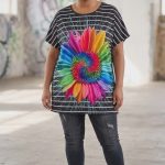 Tuniki Damskie Polskie_ size standard_ paczka 4szt 1 kolor 3811091