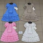 Sukienki DZIECIĘCA size 4-14 lat_ paczka 6szt _1 kolor 2394965