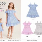 Sukienki DZIECIĘCA size 4-14 lat_ paczka 6szt _1 kolor 2394966