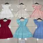 Sukienki DZIECIĘCA size 4-14 lat_ paczka 6szt _1 kolor 2322461