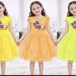 Sukienki DZIECIĘCA size 4-8lat_ paczka 4szt _1 kolor