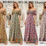 Sukienki damskie _ Size m-2xl_ paczka 12szt _mix kolor 6586927