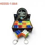 Brelok Kostka Logiczna Magic Cube 3×3 Mini Zabawka Antystresowa 5987366