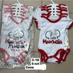 Body DZIECIĘCA size 3-18 M _ paczka 5szt _1 kolor 4032965