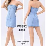Sukienki jeansowe Damskie _Size S-L _paczka 12szt_ 2306723