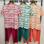 Piżamy DAMSKA TURECKA _size m-2xl_paczka 12 szt_mixkolor 5042503
