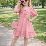 Sukienki DZIECIĘCA size 4-14 LAT _ paczka 6szt _1 kolor 5042569