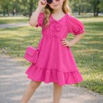 Sukienki DZIECIĘCA size 4-14 LAT _ paczka 6szt _1 kolor 5042570