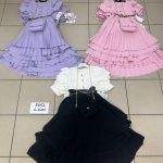 Sukienki DZIECIĘCA size 6-16 LAT _ paczka 6szt _1 kolor 5042580