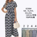 Sukienki Damskie _ Size M-4XL _paczka 12szt_mix kolor 3021733