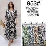 Sukienki Damskie _ Size M-4XL _paczka 12szt_mix kolor 3021737