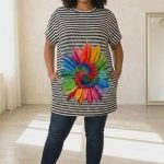 Tuniki Damskie Polskie_ size standard_ paczka 4szt 1 kolor 3021810