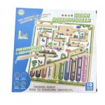 DREWNIANY LABIRYNT MAGNETYCZNY Tablica Edukacyjna Montessori Nauka Kolorów 4856896