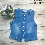 Kamizelki jeansowe Damskie _size xs-xl paczka 10szt_ 8762363