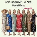 sukienki Damskie _ size m-2xl_ paczka 12szt mix kolor 4549407
