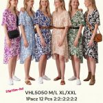 sukienki Damskie _ size M-2XL_ paczka 12szt mix kolor 4549434