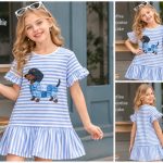 Sukienki DZIECIĘCA size  6-16 LAT _ paczka 6szt _1 kolor 9368429