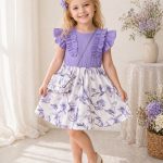 Sukienki DZIECIĘCA size 1-6 LAT _ paczka 6szt _1 kolor 9368437