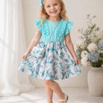 Sukienki DZIECIĘCA size 1-6 LAT _ paczka 6szt _1 kolor 9368438