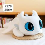 Maskotka smok leżący czarne 35 cm 6025770