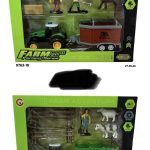 Zestaw Zabawek Rolniczych Farm Adventure Tractor z Przyczepą