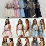 Kombinezony Damskie Włoskie _ size uni_ paczka 6 szt_ mix kolor 8580705