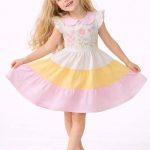Sukienki DZIECIĘCA size 3-10 LAT _ paczka 5szt _1 kolor 7124191
