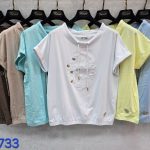 Bluzki Damskie Tureckie_ Size uni_ paczka 12szt_mix kolor 8818078