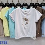 Bluzki Damskie Tureckie_ Size uni_ paczka 12szt_mix kolor 8818079