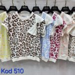 Bluzki Damskie Tureckie_ Size uni_ paczka 12szt_mix kolor 8818082