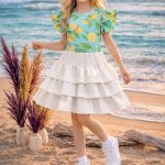 Sukienki DZIECIĘCA size 4-14 lat _ paczka 6szt _1 kolor 3674311