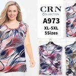 Bluzki Damskie _ size XL-5XL_ paczka 12szt mix kolor 4900621