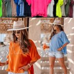 Bluzki Damskie _ size UNI _paczka 10szt_mix kolor 2032700