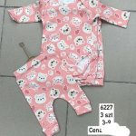 Komplety DZIECIĘCA size 3-9 M _ paczka 6szt _1 kolor 1770615