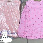 Komplety DZIECIĘCA size 3-9 M _ paczka 6szt _1 kolor 1770617