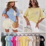 Bluzki Damskie Polskie_size uni_paczka 6szt_mix kolor 1770651
