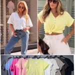 Bluzki Damskie Polskie_size uni_paczka 6szt_mix kolor 1770658