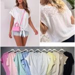 Bluzki Damskie Polskie_size uni_paczka 6szt_mix kolor 1770660