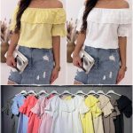 Bluzki Damskie Polskie_size uni_paczka 6szt_mix kolor 1770662