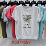 Bluzki Damskie Tureckie_ Size uni_ paczka 12szt_mix kolor 1771029