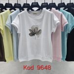 Bluzki Damskie Tureckie_ Size uni_ paczka 12szt_mix kolor 1771036