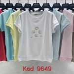 Bluzki Damskie Tureckie_ Size uni_ paczka 12szt_mix kolor 1771038