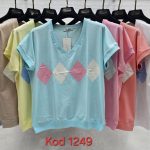 Bluzki Damskie Tureckie_ Size uni_ paczka 12szt_mix kolor 1771042