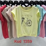 Bluzki Damskie Tureckie_ Size uni_ paczka 12szt_mix kolor 1771047