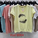 Bluzki Damskie Tureckie_ Size uni_ paczka 12szt_mix kolor 1771055